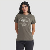 Baltimore Ravens Women's 2025 Salute to Service Sideline T-Shirt - Olive for sale