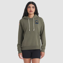 Los Angeles Chargers Women's 2025 Salute to Service Sideline Standard Issue Dri-FIT Hoodie - Olive online