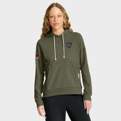 Tennessee Titans Women's 2025 Salute to Service Sideline Standard Issue Dri-FIT Hoodie - Olive on sale