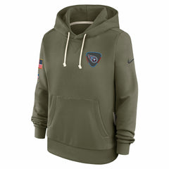 Tennessee Titans Women's 2025 Salute to Service Sideline Standard Issue Dri-FIT Hoodie - Olive on sale