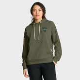New York Jets Women's 2025 Salute to Service Sideline Standard Issue Dri-FIT Hoodie - Olive for sale