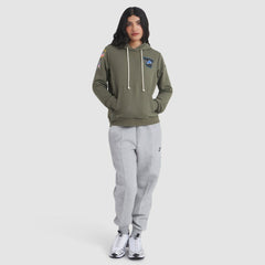 Detroit Lions Women's 2025 Salute to Service Sideline Standard Issue Dri-FIT Hoodie - Olive for sale