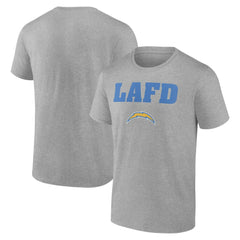 Los Angeles Chargers Unisex LAFD T-Shirt - Gray outlet
