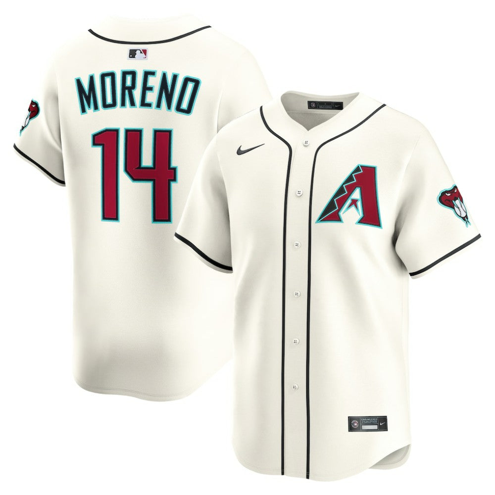 Gabriel Moreno Arizona Diamondbacks Home Limited Player Jersey Cream