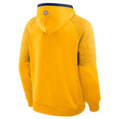 Nashville Predators Fanatics Goaltender Defender Pullover Hoodie - Gold Hoodies