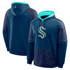 Seattle Kraken Fanatics Goaltender Defender Pullover Hoodie - Deep Sea Blue Hoodies
