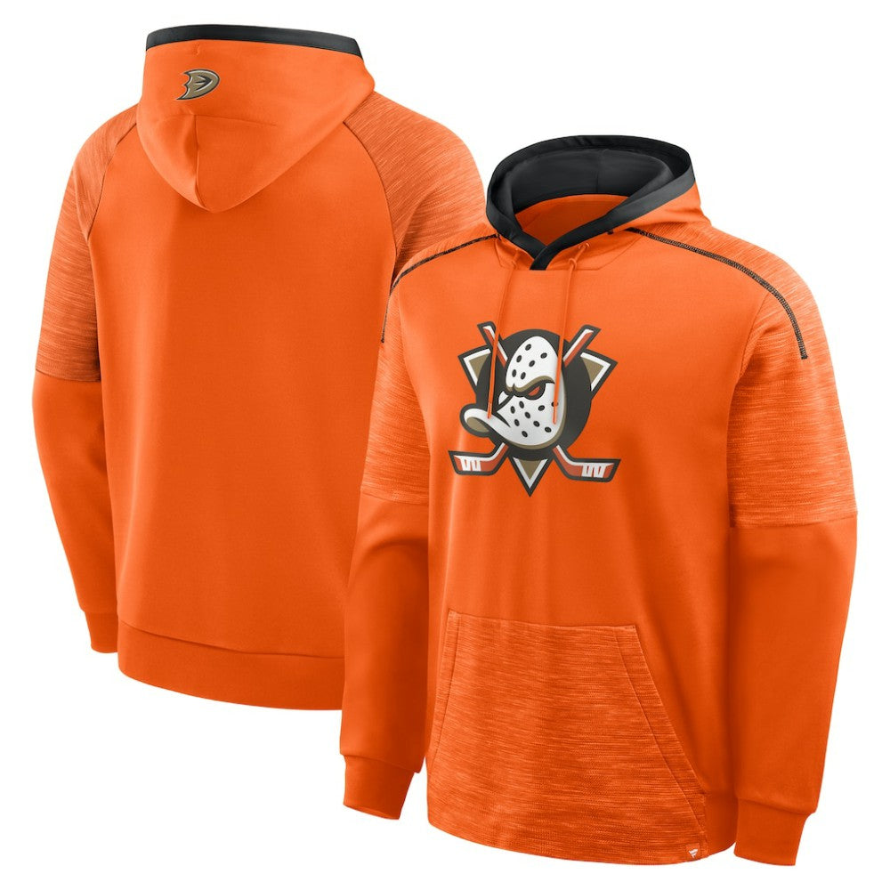 Anaheim Ducks Fanatics Goaltender Defender Pullover Hoodie - Orange Hoodies