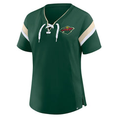 Minnesota Wild Fanatics Women's Offside Athena T-Shirt - Green T-shirts