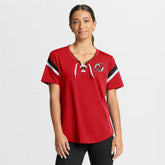New Jersey Devils Fanatics Women's Offside Athena T-Shirt - Red T-shirts