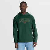Minnesota Wild Fanatics Penalty Shot Long Sleeve Hoodie T-Shirt - Green T-shirts