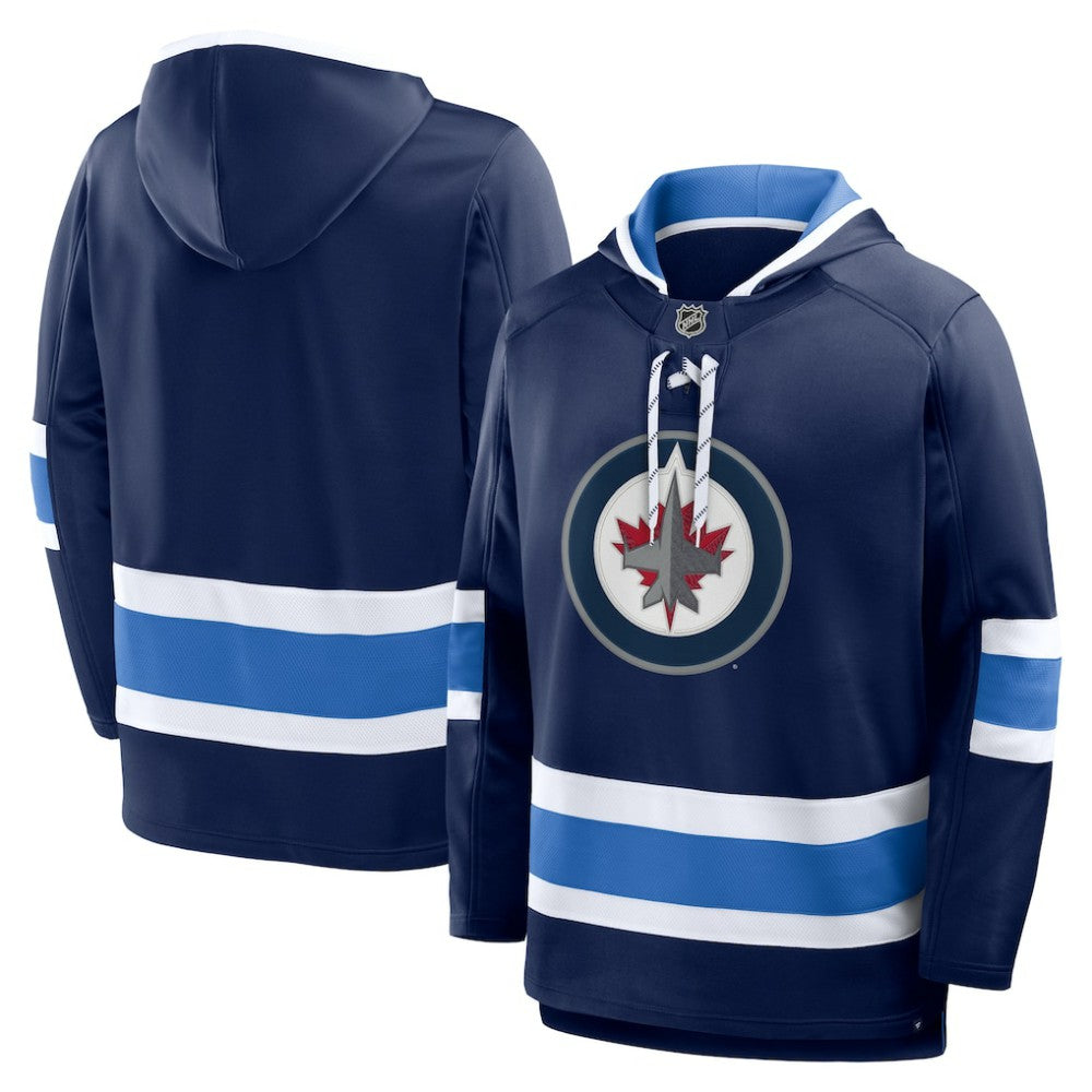 Winnipeg Jets Fanatics Prime Time Fleece Hoodie - Navy Hoodies