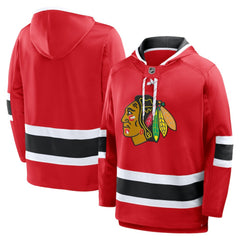 Chicago Blackhawks Fanatics Prime Time Fleece Hoodie - Red Hoodies