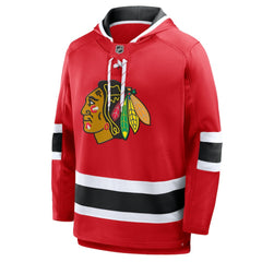 Chicago Blackhawks Fanatics Prime Time Fleece Hoodie - Red Hoodies