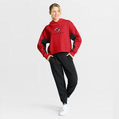 New Jersey Devils Fanatics Women's Back Check Boxy Hoodie - Red Jerseys