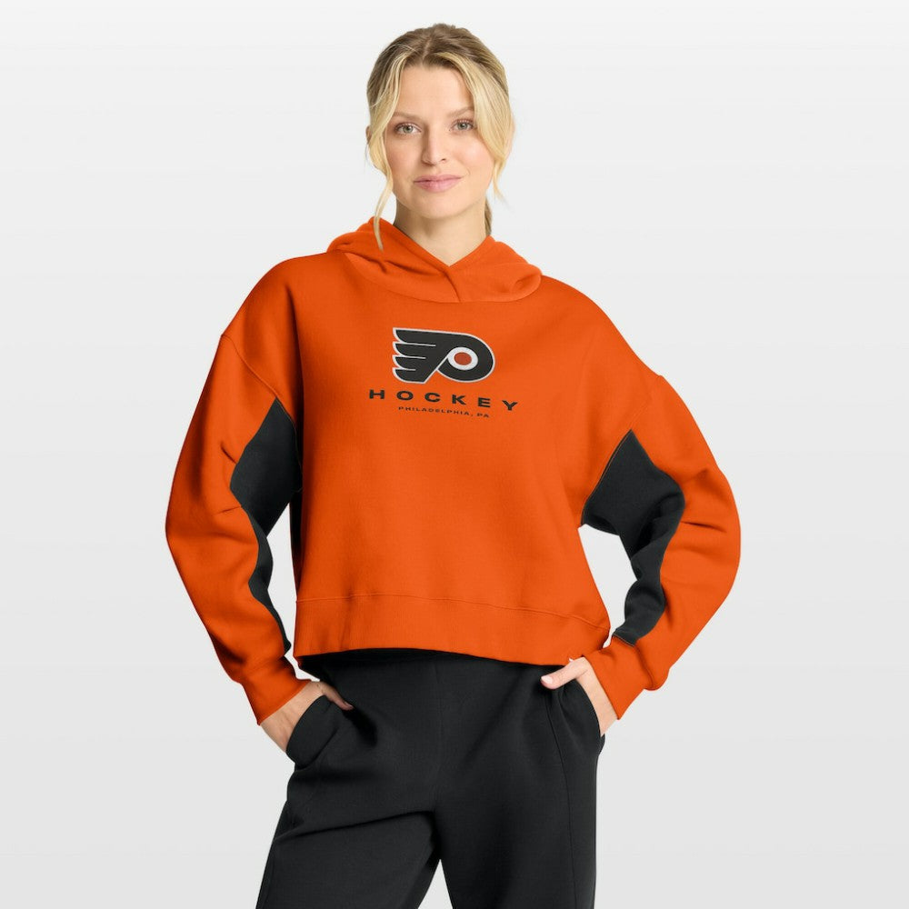 Philadelphia Flyers Fanatics Women's Back Check Boxy Hoodie - Orange Hoodies
