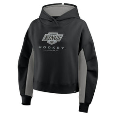 Los Angeles Kings Fanatics Women's Back Check Boxy Hoodie - Black Hoodies