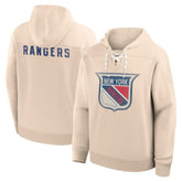 New York Rangers Fanatics Vintage Hoodie - Cream Hoodies