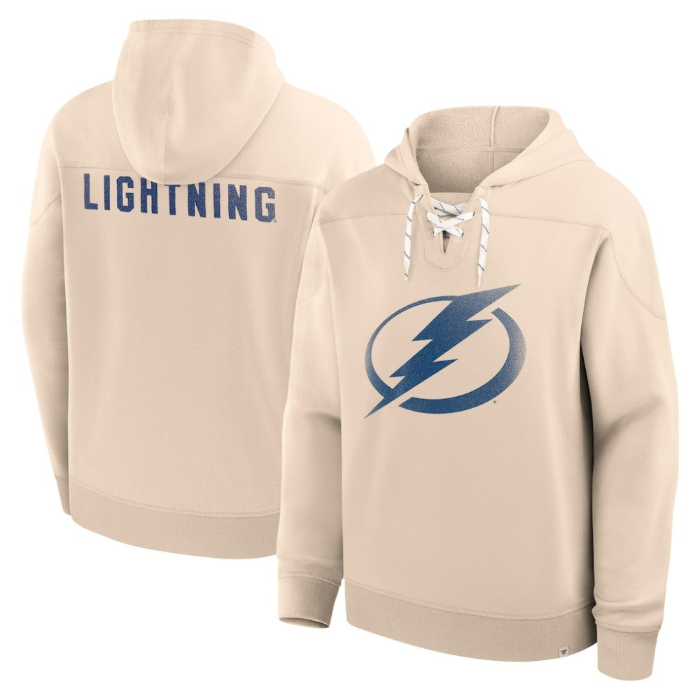 Tampa Bay Lightning Fanatics Vintage Hoodie - Cream Hoodies