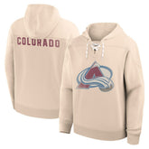 Colorado Avalanche Fanatics Vintage Hoodie - Cream Hoodies