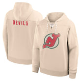 New Jersey Devils Fanatics Vintage Hoodie - Cream Jerseys