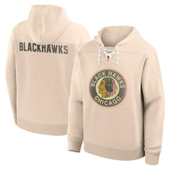 Chicago Blackhawks Fanatics Vintage Hoodie - Cream Hoodies