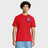 New York Rangers Fanatics Crash The Net Legacy T-Shirt - Red T-shirts