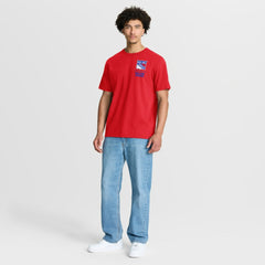 New York Rangers Fanatics Crash The Net Legacy T-Shirt - Red T-shirts