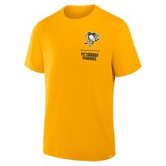 Pittsburgh Penguins Fanatics Crash The Net Legacy T-Shirt - Gold T-shirts