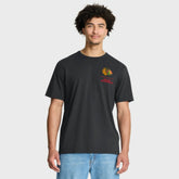 Chicago Blackhawks Fanatics Crash The Net Legacy T-Shirt - Black T-shirts