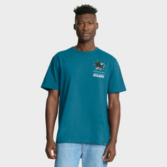 San Jose Sharks Fanatics Crash The Net Legacy T-Shirt - Teal T-shirts