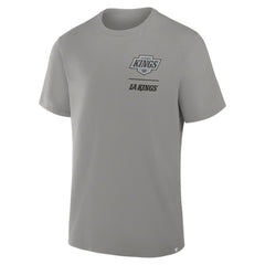Los Angeles Kings Fanatics Crash The Net Legacy T-Shirt - Gray T-shirts