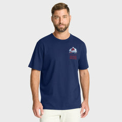 Colorado Avalanche Fanatics Crash The Net Legacy T-Shirt - Navy T-shirts