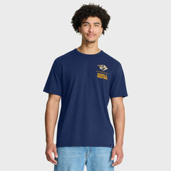 Nashville Predators Fanatics Crash The Net Legacy T-Shirt - Navy T-shirts