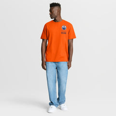 Edmonton Oilers Fanatics Crash The Net Legacy T-Shirt - Orange T-shirts