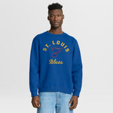 St. Louis Blues Fanatics Vintage Stickler Sweatshirt - Blue Sweatshirts