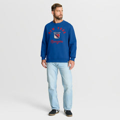 New York Rangers Fanatics Vintage Stickler Sweatshirt - Blue Sweatshirts