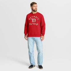 Detroit Red Wings Fanatics Vintage Stickler Sweatshirt - Red Sweatshirts