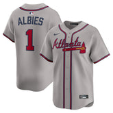 Ozzie Albies Atlanta Braves Road Limited Player Jersey Gray