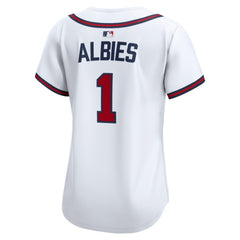 Ozzie Albies Atlanta Braves Women's Home Limited Player Jersey White