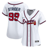 Spencer Strider Atlanta Braves Women's Home Limited Player Jersey White