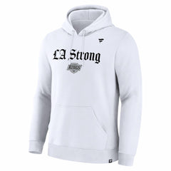 Los Angeles Kings Fanatics Unisex LA Strong Premium Fleece Pullover Hoodie - White Hoodies