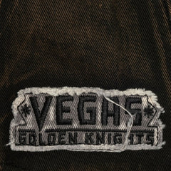 Vegas Golden Knights Mitchell & Ness Downtown Snow Wash Pro-Crown Adjustable Hat - Black Hats