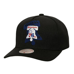 Philadelphia 76ers Tilted Pro Pinch Adjustable Hat - Black shop