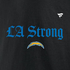 Los Angeles Chargers Unisex LA Strong Fleece Pullover Hoodie - Black cheap