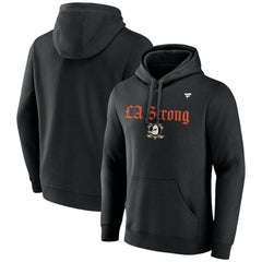 Anaheim Ducks Fanatics Unisex LA Strong Fleece Pullover Hoodie - Black Hoodies