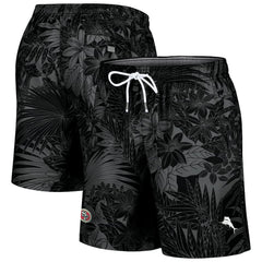 San Francisco 49ers Naples Santiago Palm Shorts - Black outlet