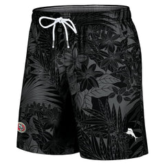 San Francisco 49ers Naples Santiago Palm Shorts - Black outlet