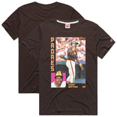 Tony Gwynn San Diego Padres Homage 1984 Topps Baseball Card Player T-Shirt Brown
