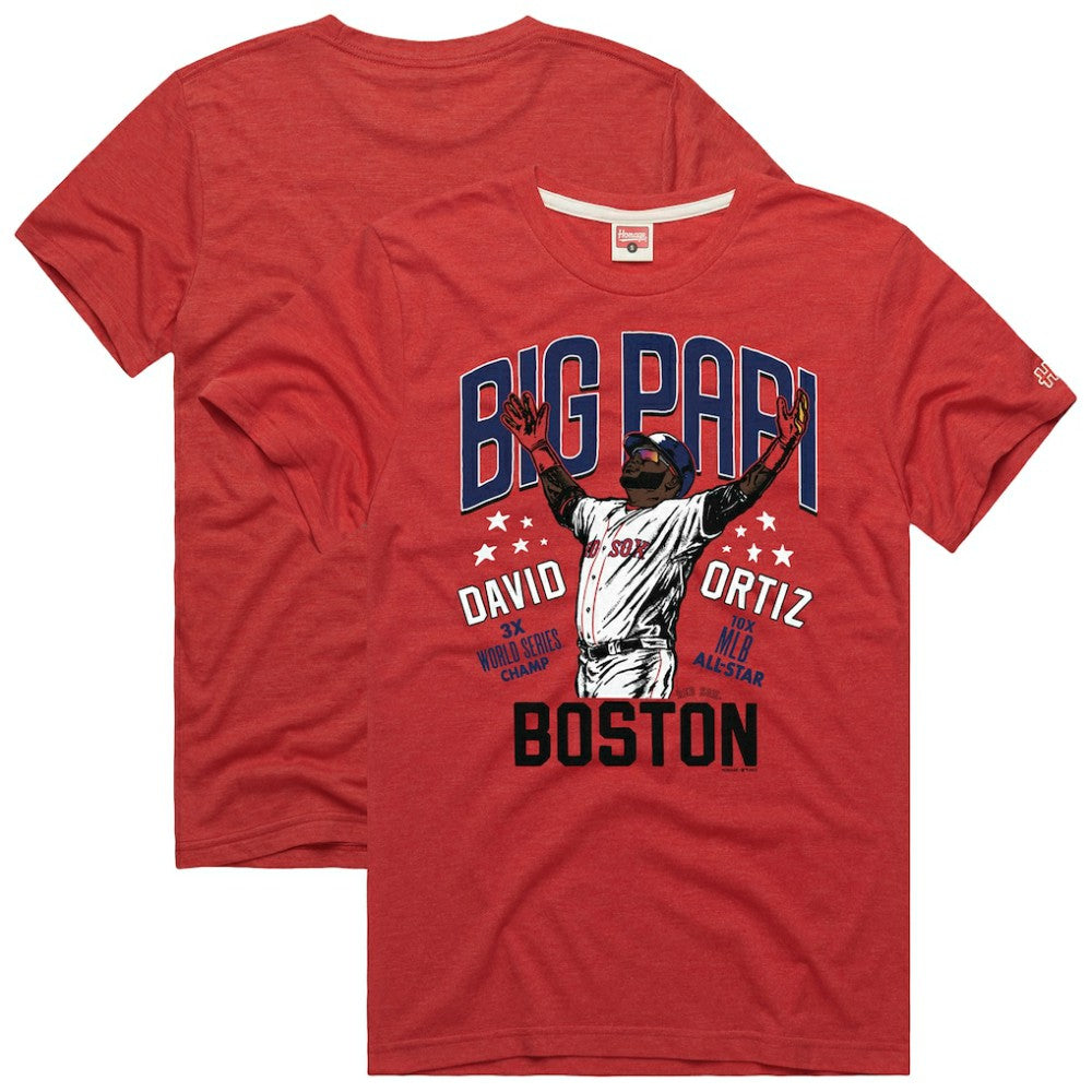 David Ortiz Boston Red Sox Homage Graphic Player T-Shirt Red
