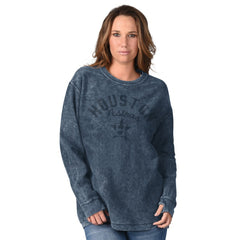 Houston Astros G-III 4Her by Carl Banks Women's Comfy Cord Pullover Sweatshirt Navy